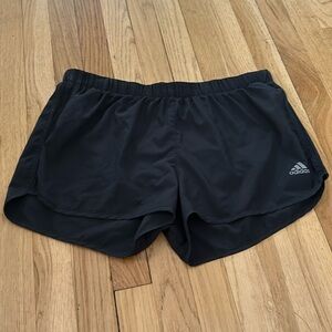 Large black adidas shorts